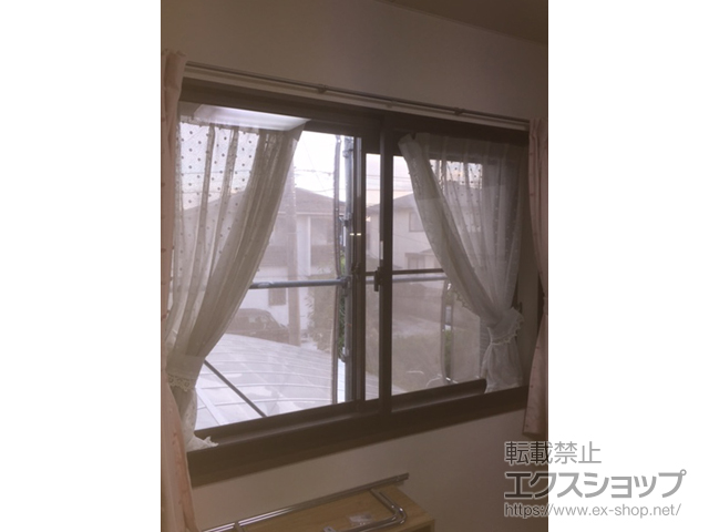 宮城県塩竈市のの二重窓（内窓） インプラスウッド ダストバリア仕様 引違い窓 2枚建 施工例