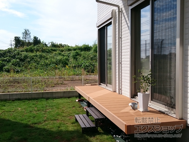 千葉県流山市ののウッドデッキ リウッドデッキ 200 施工例