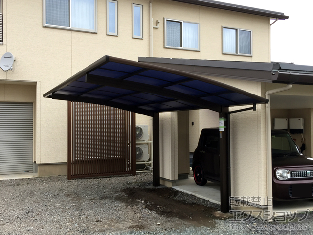 群馬県前橋市ののカーポート プレシオスポート 積雪〜20cm対応 施工例