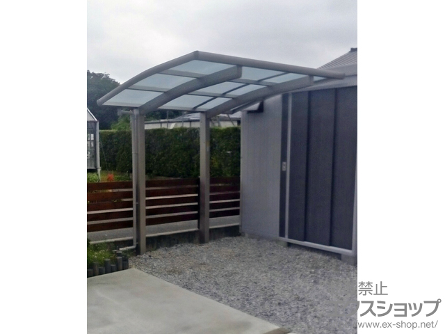 静岡県袋井市ののサイクルポート・駐輪場 レイナポートグランミニ 積雪〜20cm対応 施工例