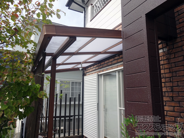 宮崎県宮崎市ののテラス屋根 シュエット テラスタイプ 単体 積雪〜20cm対応 施工例