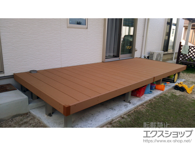 福岡県糟屋郡宇美町ののウッドデッキ リウッドデッキ 200 施工例