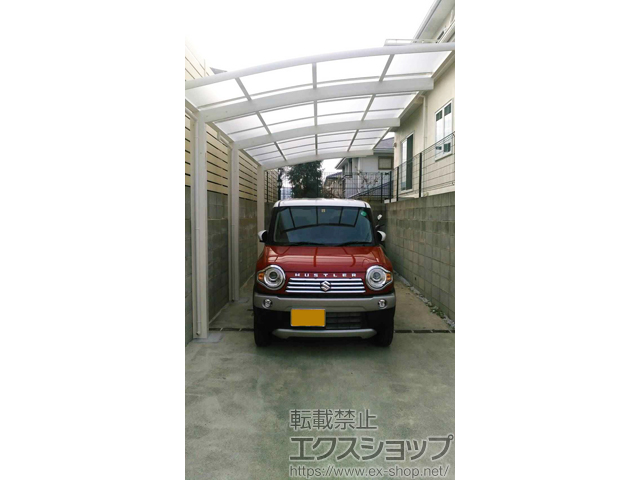 福岡県筑紫郡那珂川町ののカーポート レイナポートグラン 延長 積雪〜20cm対応 施工例