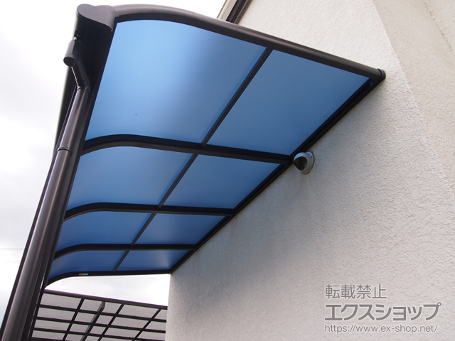 滋賀県大津市ののテラス屋根 プレシオステラス R型 テラスタイプ 単体 積雪〜20cm対応 施工例
