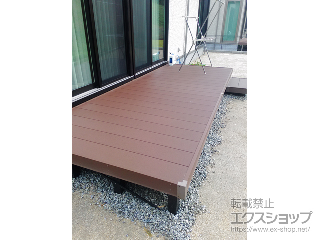奈良県生駒市ののウッドデッキ リウッドデッキ 200 施工例