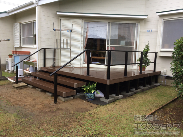 千葉県いすみ市ののウッドデッキ リウッドデッキ 200 施工例