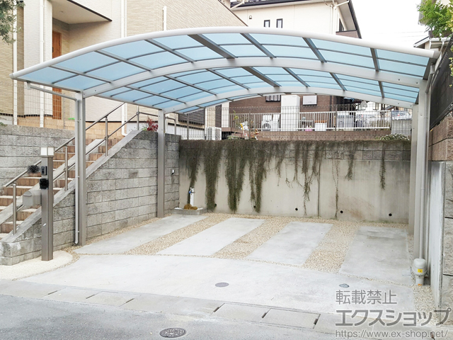 福岡県古賀市ののカーポート レイナツインポートグラン　積雪〜20cm対応 施工例