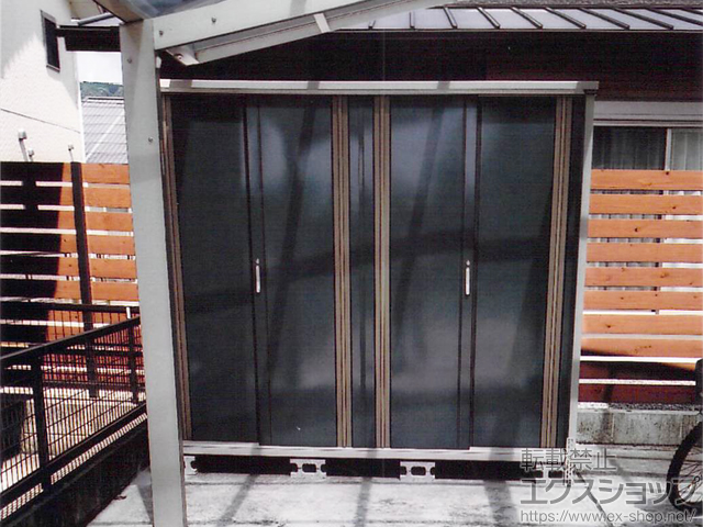 鹿児島県霧島市のの物置・屋外倉庫 グランプレステージジャスト M-229A-F-WJ 施工例