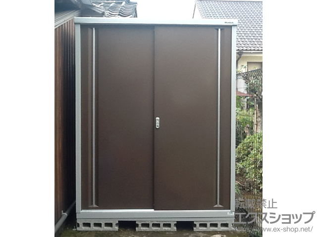 福岡県北九州市のの物置・屋外倉庫 シンプリー 一般型(MJX-159E-TB) 施工例