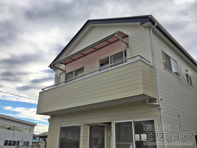 宮城県仙台市ののバルコニー・ベランダ屋根 ヴェクターテラス R型 ルーフタイプ 単体 積雪〜20cm対応 施工例