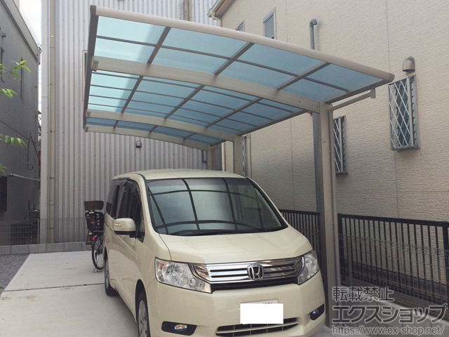 埼玉県朝霞市ののカーポート レイナポートグラン 延長　積雪〜20cm対応 施工例