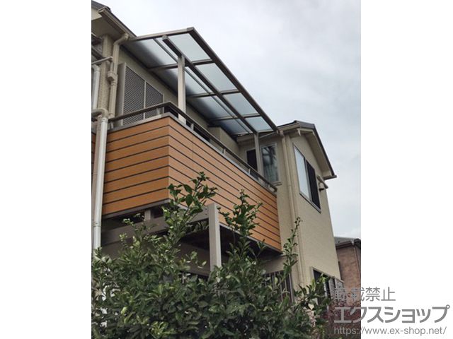東京都世田谷区ののバルコニー・ベランダ屋根 スピーネ F型 屋根タイプ 単体 積雪〜20cm対応 施工例
