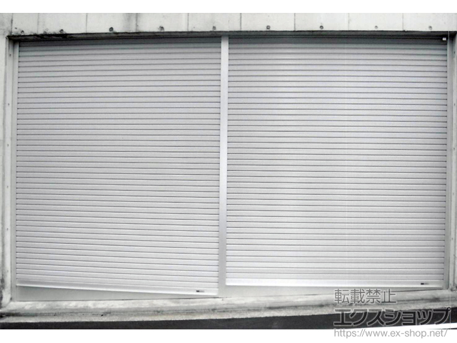 神奈川県横浜市ののガレージシャッター プラテアII スチールタイプ 電動式 連装仕様 施工例