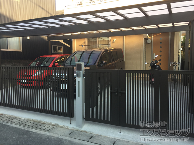 高知県高知市ののカーポート アーキデュオ ワイド 3台用 積雪〜20cm対応 施工例