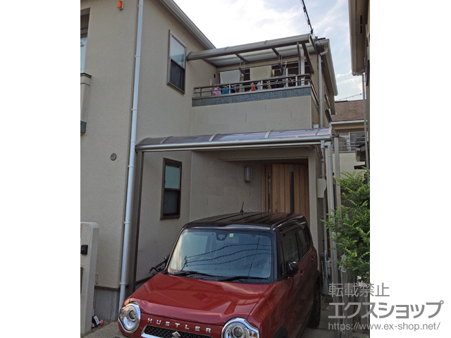 兵庫県加古川市ののテラス屋根 ヴェクターテラス R型 テラスタイプ 単体 積雪〜20cm対応*張り出し納まり 施工例