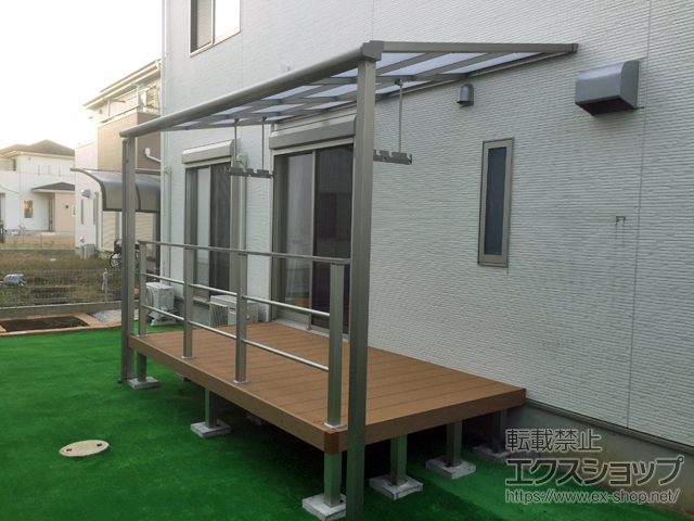 埼玉県東松山市ののウッドデッキ リウッドデッキ 200 施工例