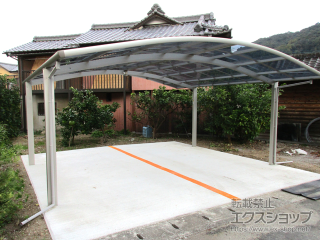 大分県津久見市ののカーポート レイナツインポートグラン　積雪〜20cm対応 施工例