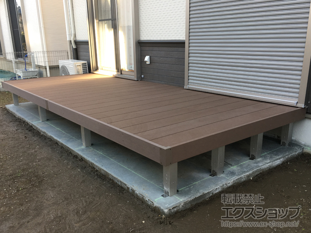 千葉県君津市ののウッドデッキ リウッドデッキ 200 施工例