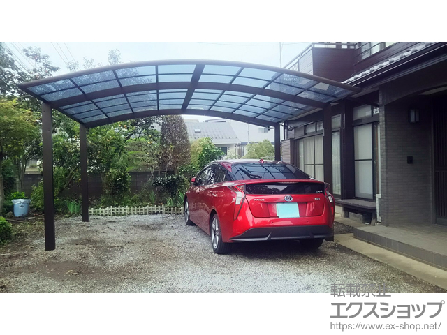 埼玉県入間郡三芳町ののカーポート プレシオスポート ワイド 積雪〜20cm対応 施工例