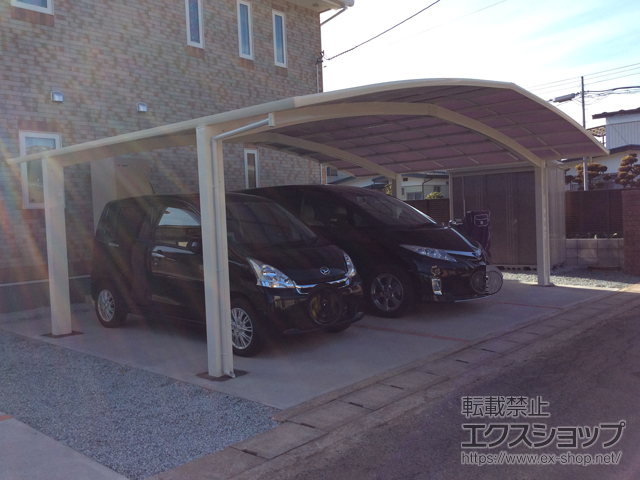 宮城県柴田郡大河原町ののカーポート レイナトリプルポートグラン 積雪〜20cm対応 施工例