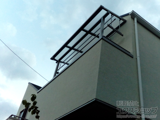 東京都杉並区ののバルコニー・ベランダ屋根 スピーネ F型 屋根タイプ 単体 積雪〜20cm対応 施工例