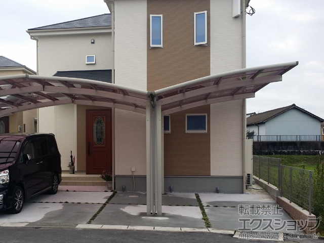 福岡県北九州市ののカーポート レイナポートグラン Y合掌　積雪〜20cm対応 施工例