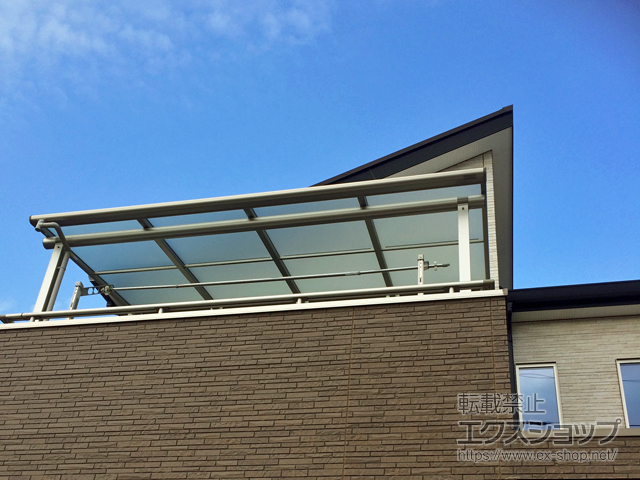 千葉県白井市ののバルコニー・ベランダ屋根 ヴェクターテラス F型 屋根タイプ 単体 積雪〜20cm対応 施工例