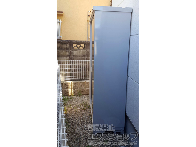 大阪府高石市のの物置・屋外倉庫 シンプリー 一般型 (MJX-135E-P-PG ) 施工例