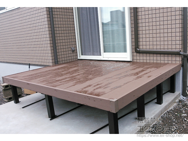 長崎県大村市ののウッドデッキ マージウッドデッキ 施工例