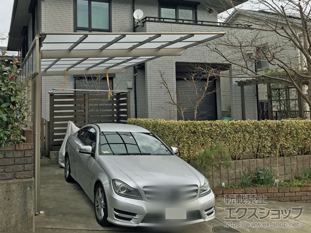 京都府亀岡市ののカーポート ネスカF (フラットスタイル) 積雪〜20cm対応 施工例