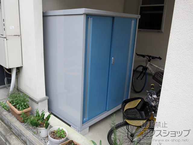 東京都文京区のの物置・屋外倉庫 シンプリー 一般型 (MJX-139D-P-AB) 施工例