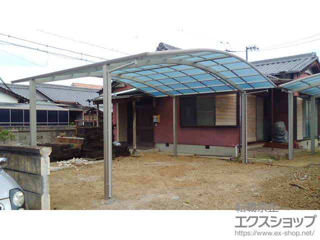 愛媛県新居浜市ののカーポート レイナツインポートグラン　積雪〜20cm対応 施工例