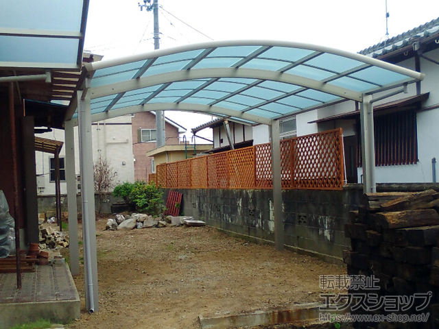 愛媛県新居浜市ののカーポート レイナツインポートグラン　積雪〜20cm対応 施工例