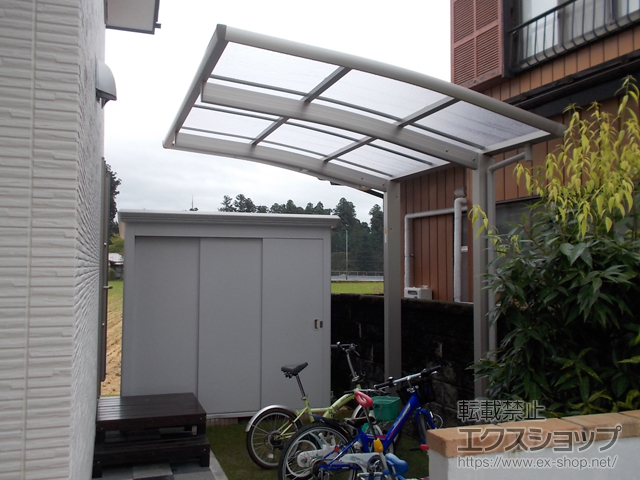 栃木県日光市ののサイクルポート・駐輪場 レイナポートグランミニ 積雪〜20cm対応 施工例