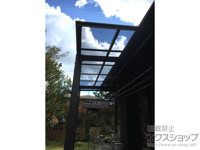 神奈川県足柄下郡箱根町ののテラス屋根 フーゴF 独立テラスタイプ 連棟 積雪〜20cm対応 施工例