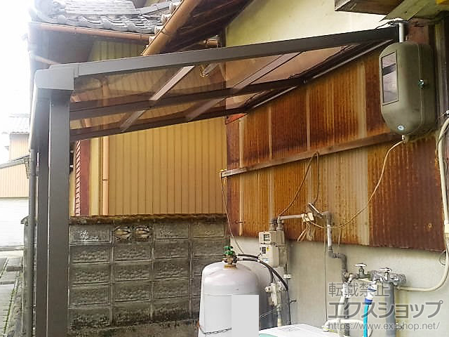 岐阜県羽島市ののテラス屋根 スピーネ F型 テラスタイプ 単体 積雪〜20cm対応 施工例