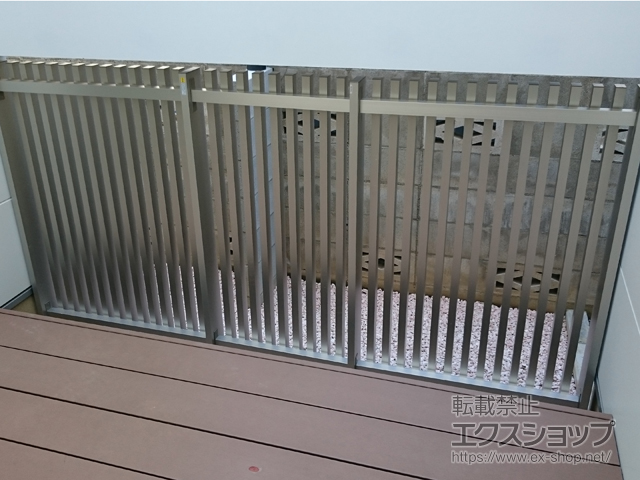 千葉県船橋市ののフェンス・柵 リレーリア フェンス2N型 間仕切柱施工 施工例