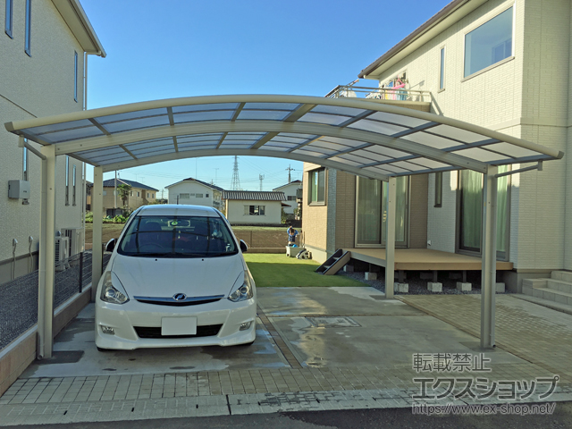 茨城県古河市ののカーポート レイナツインポートグラン　積雪〜20cm対応 施工例