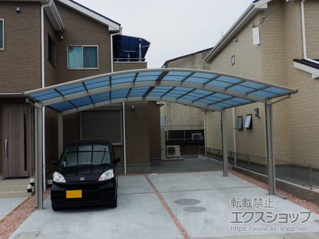 奈良県生駒郡斑鳩町ののカーポート レイナツインポートグラン 積雪〜20cm対応 施工例