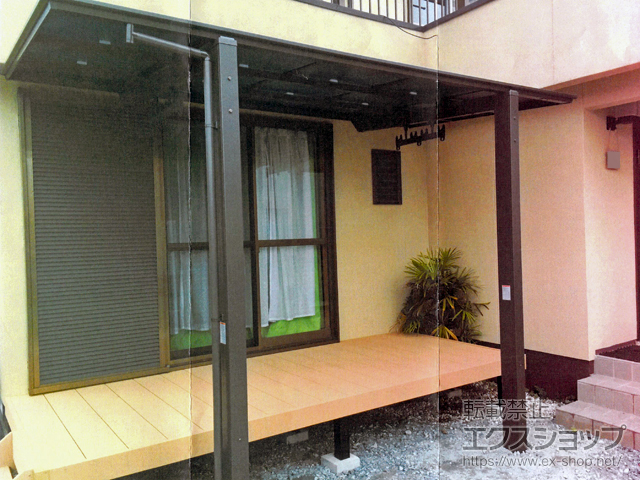 熊本県合志市ののウッドデッキ リウッドデッキ 200 施工例