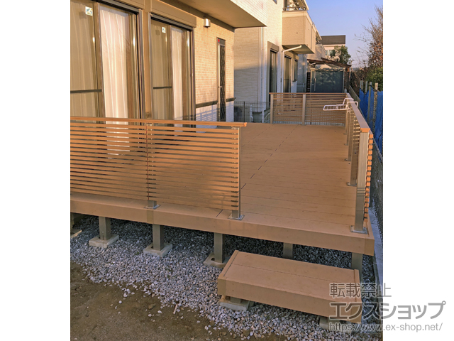 千葉県船橋市ののウッドデッキ リウッドデッキ 200 施工例