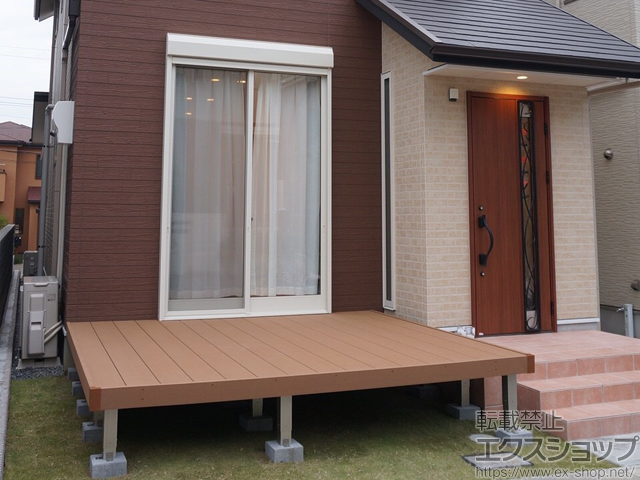 大阪府茨木市ののウッドデッキ リウッドデッキ 200 施工例