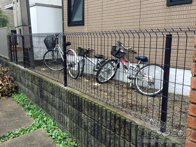 千葉県千葉市ののフェンス・柵 イーネットフェンス1F型 自由柱＜水平地＞ 施工例