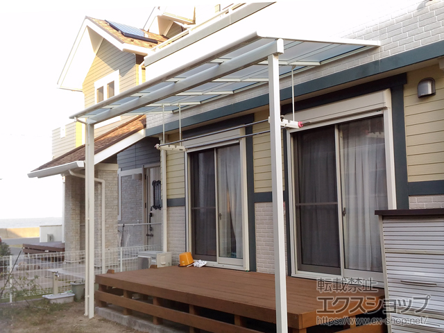 愛知県知多市のLIXIL(リクシル)テラス屋根施工例(スピーネ F型 テラス 