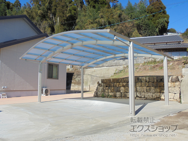大分県竹田市ののカーポート レイナツインポートグラン　積雪〜20cm対応 施工例