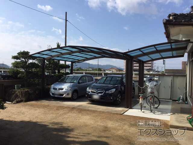 広島県福山市ののカーポート レイナポートグラン M合掌　積雪〜20cm対応 施工例