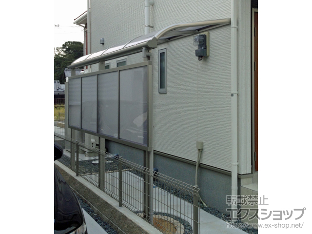 兵庫県西脇市ののテラス屋根 プレシオステラス R型 テラスタイプ 単体 積雪〜20cm対応 施工例