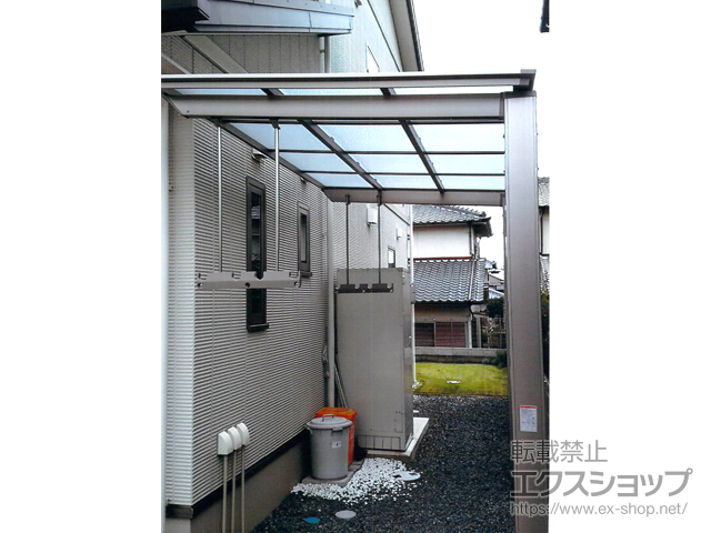 兵庫県明石市ののテラス屋根 フーゴF 独立テラスタイプ 単体 積雪〜20cm対応 施工例