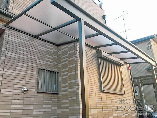 東京都練馬区ののテラス屋根 ヴェクターテラス F型 テラスタイプ 単体 積雪〜20cm対応 施工例