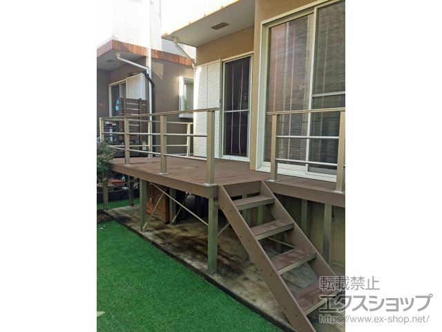 神奈川県藤沢市ののウッドデッキ リウッドデッキ 200 施工例